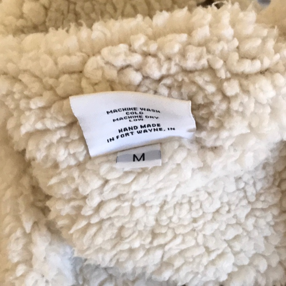 Women's Tan handmade Cuddly coat Made In Usa - Picture 5 of 9